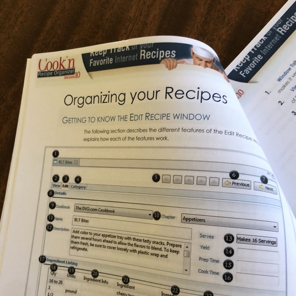 Cook “n recipe organizer for PC& Mac version 10 DVD - Picture 11 of 12